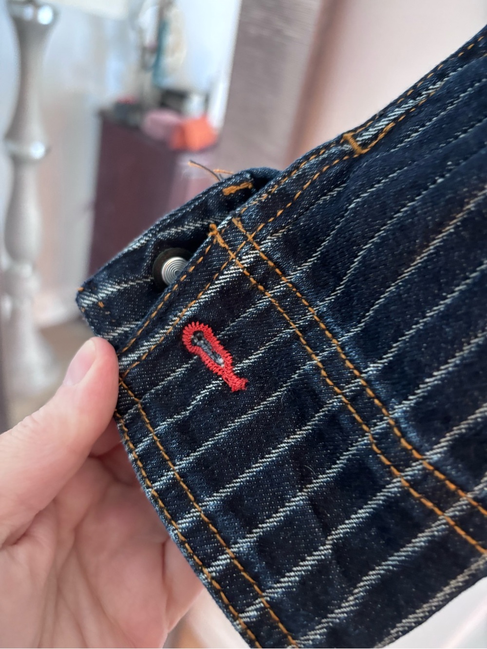 Pilcro Denim Chore Coat, SIZE XL.  Blue EUC - Picture 5 of 8